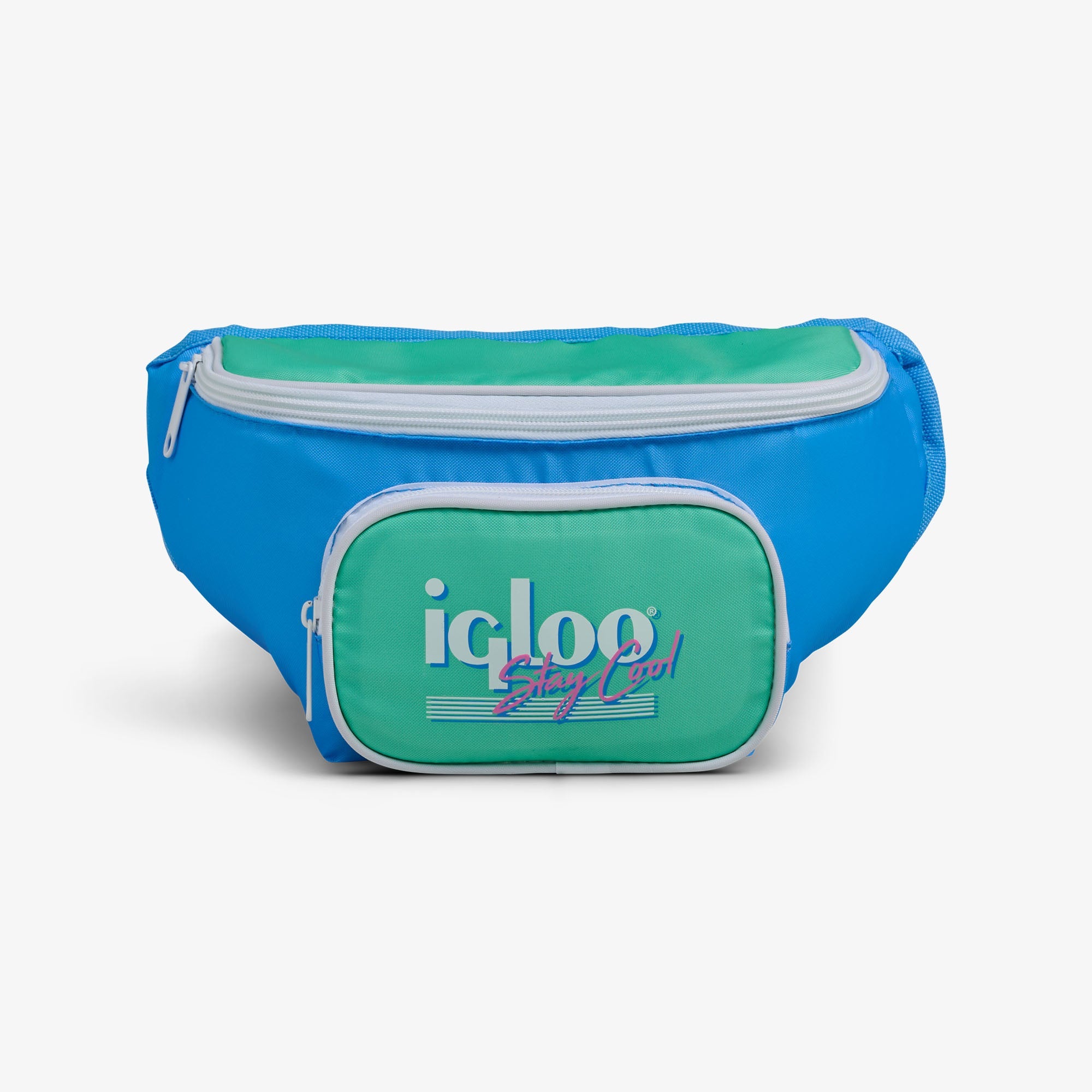 Retro Fanny Pack - Carolina Blue - Front View
