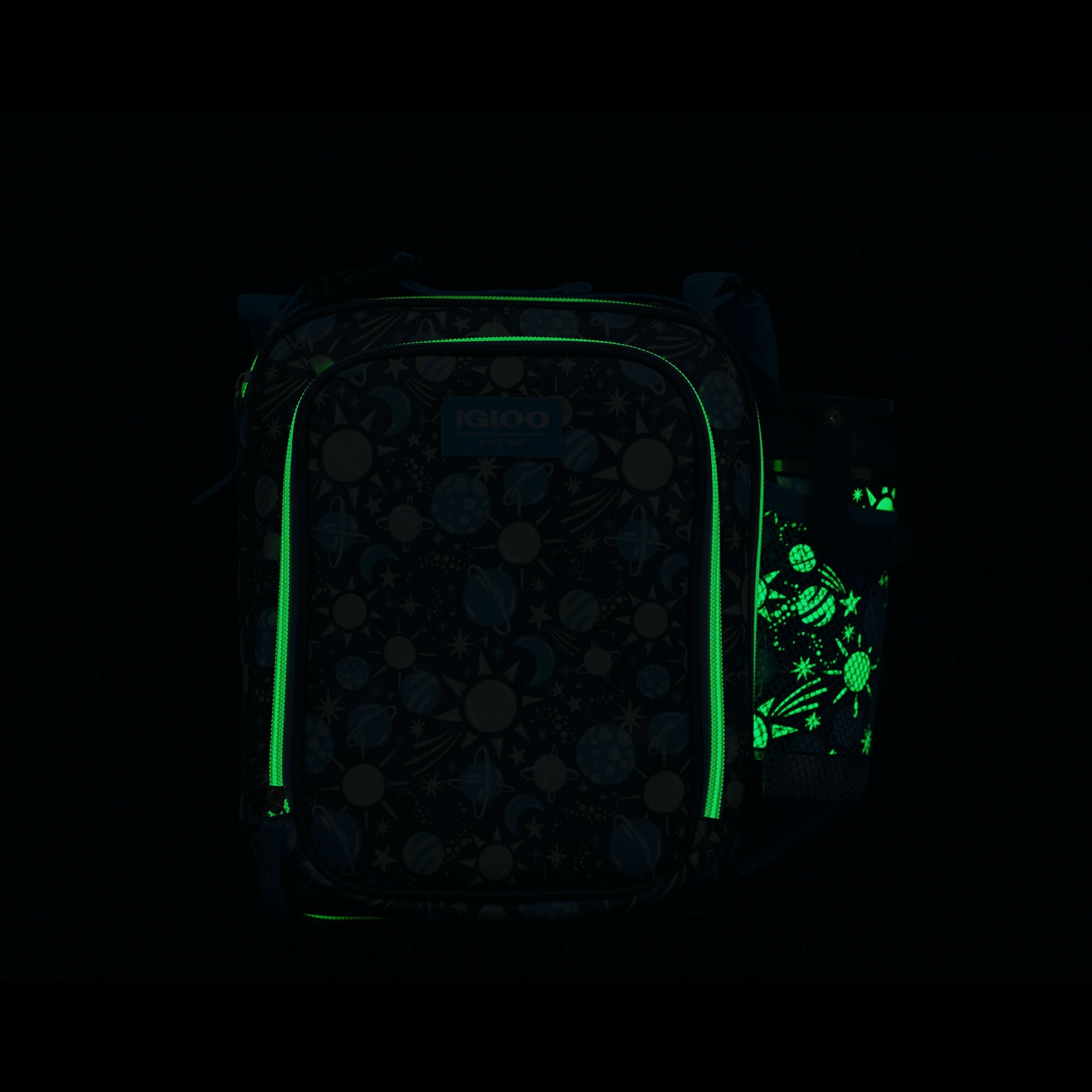 Kids Lunch Glow Vertical Cooler + Bento Box - Cosmic Glow - Product View