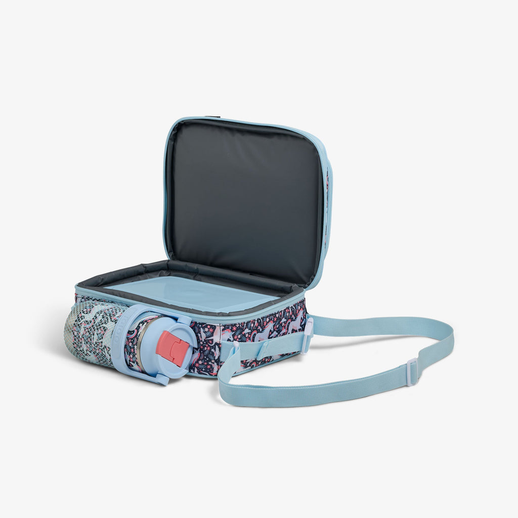 Kids Lunch Vertical Cooler + Bento Box - Unicorns - Product View
