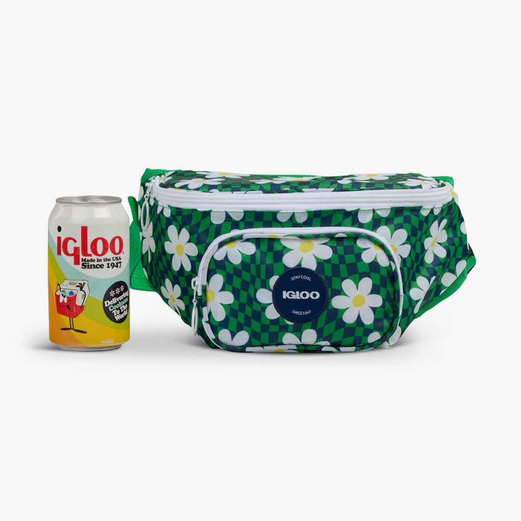 Retro Fanny Pack - Psychedelic Daisy - Size View