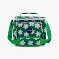 Retro Square Lunch Bag - Psychedelic Daisy - Front View