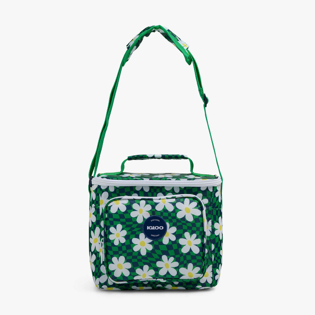 Retro Square Lunch Bag - Psychedelic Daisy - Strap View