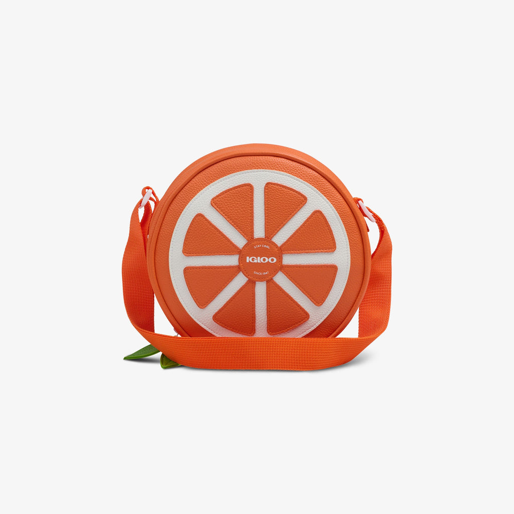 Citrus Crossbody Cooler Bag - Orange - Front View