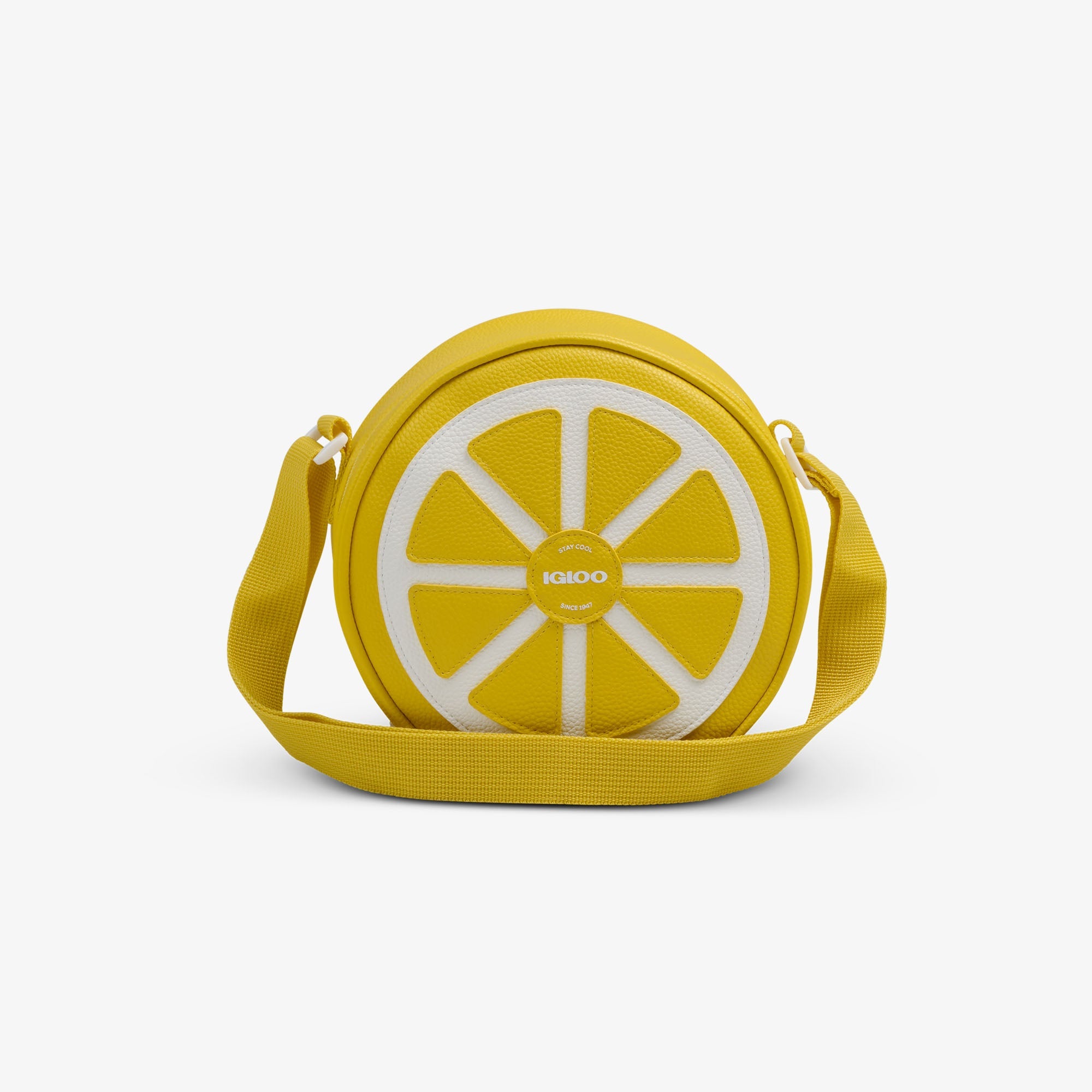 Citrus Crossbody Cooler Bag - Lemon - Front View