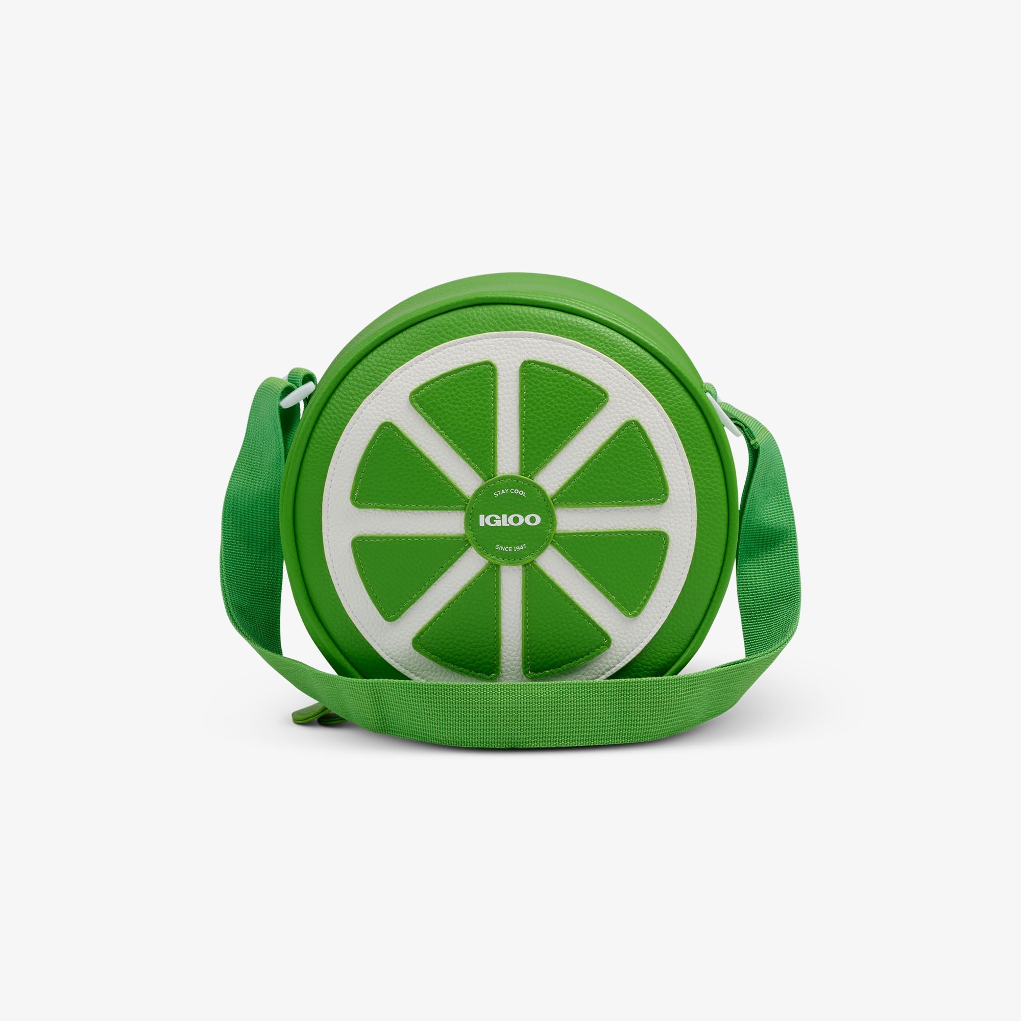 Citrus Crossbody Cooler Bag - Lime - Front View