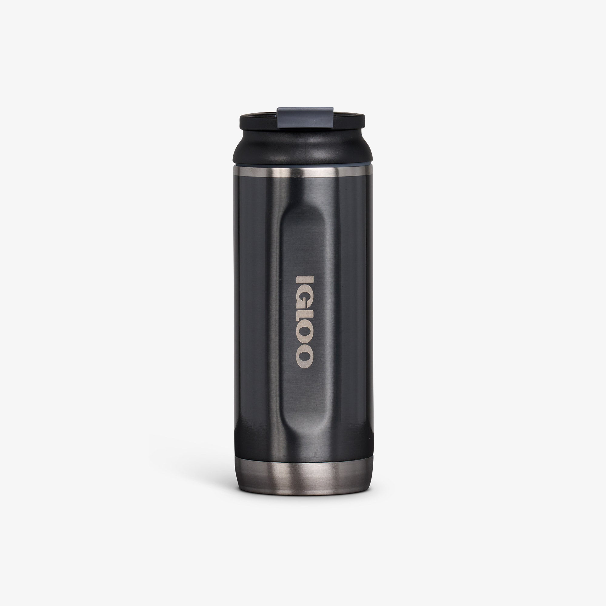 16 Oz Flip ‘n’ Sip Tumbler - Gloss Carbonite - Front View