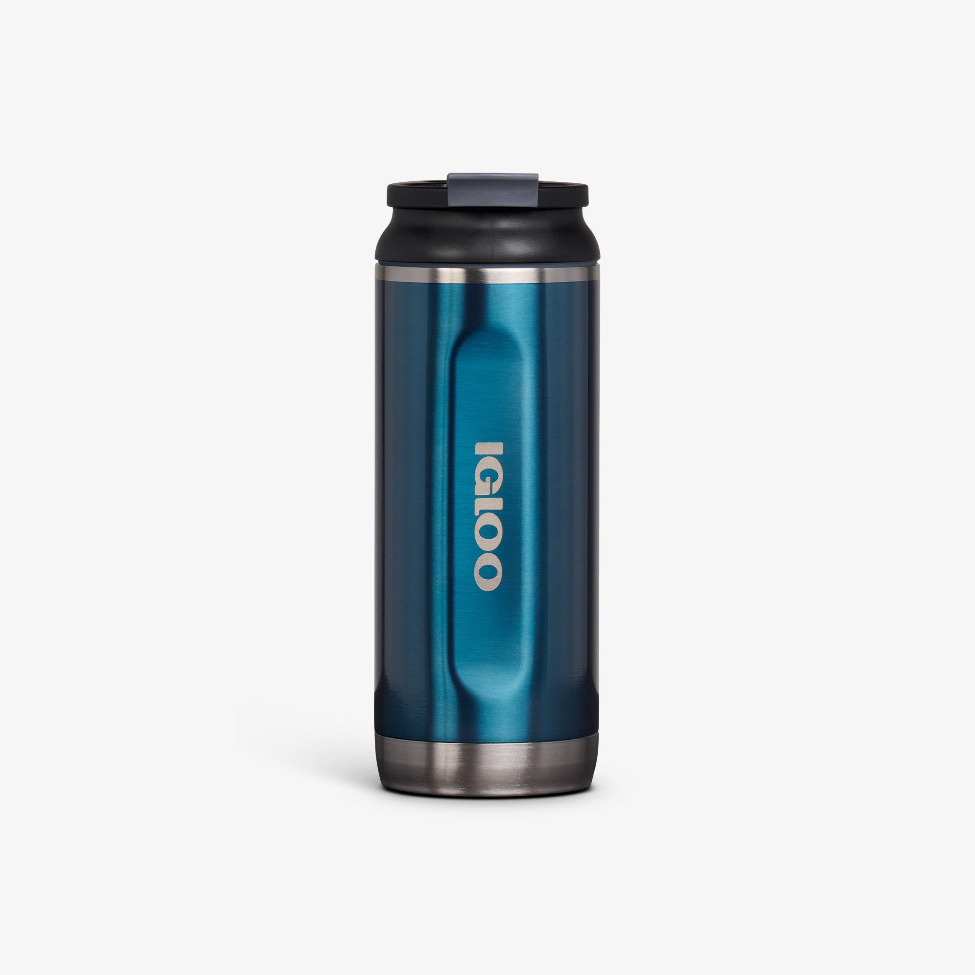 16 Oz Flip ‘n’ Sip Tumbler - Gloss Modern Blue - Front View