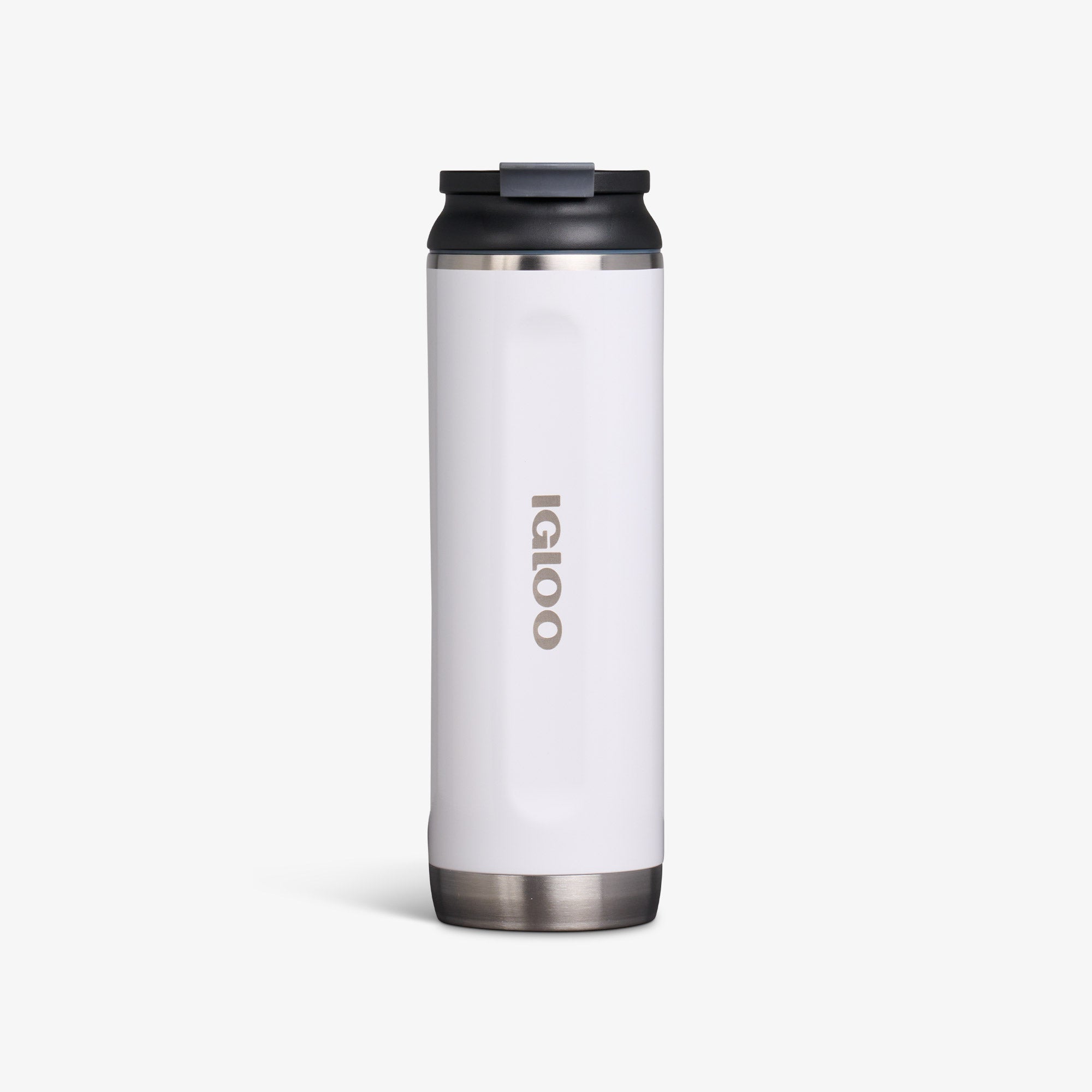 20 Oz Flip ‘n’ Sip Tumbler - Gloss White - Front View