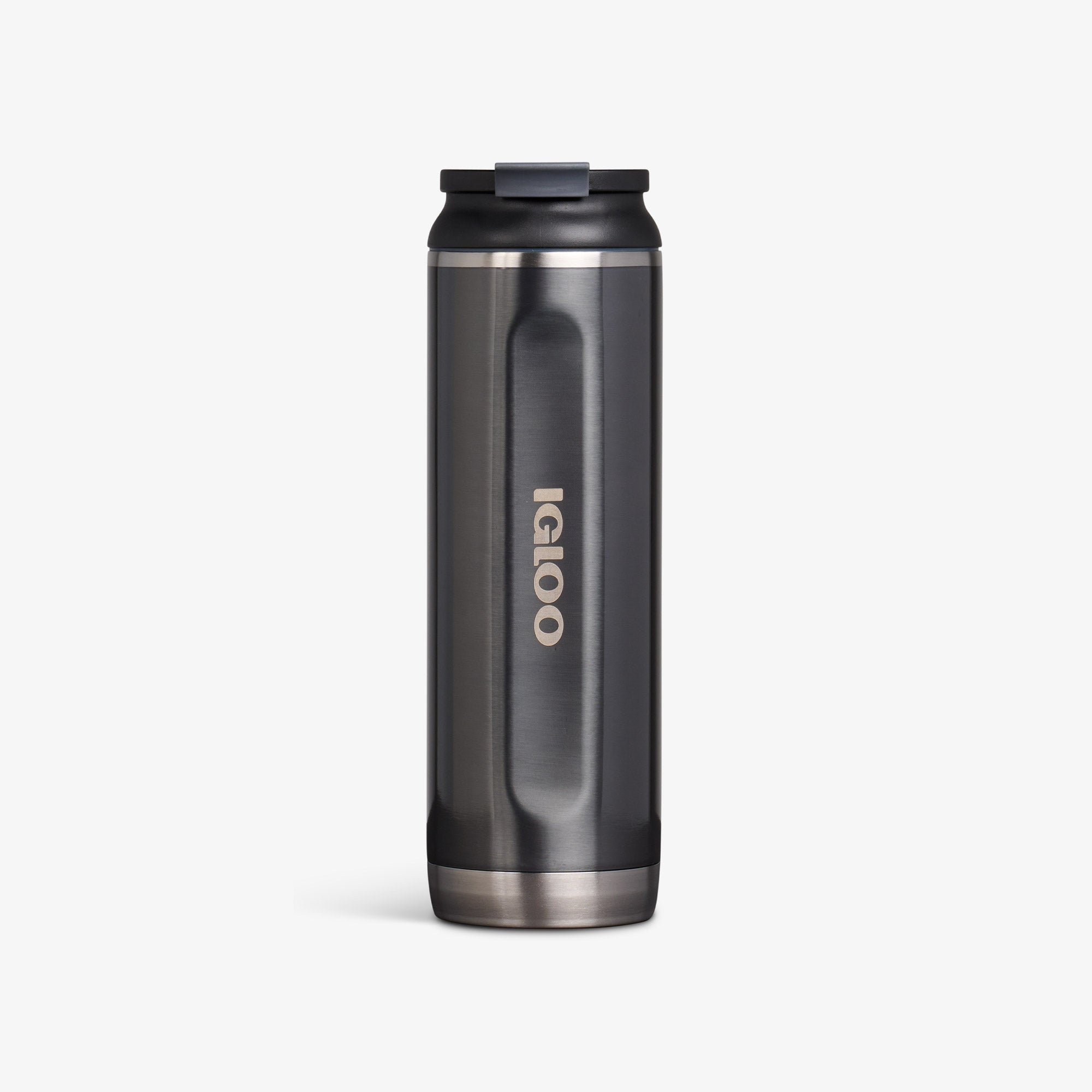 20 Oz Flip ‘n’ Sip Tumbler - Gloss Carbonite - Front View