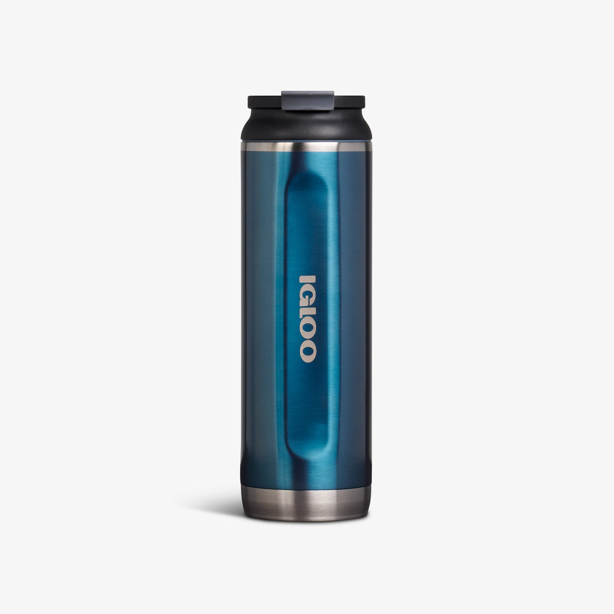 20 Oz Flip ‘n’ Sip Tumbler - Gloss Modern Blue - Front View
