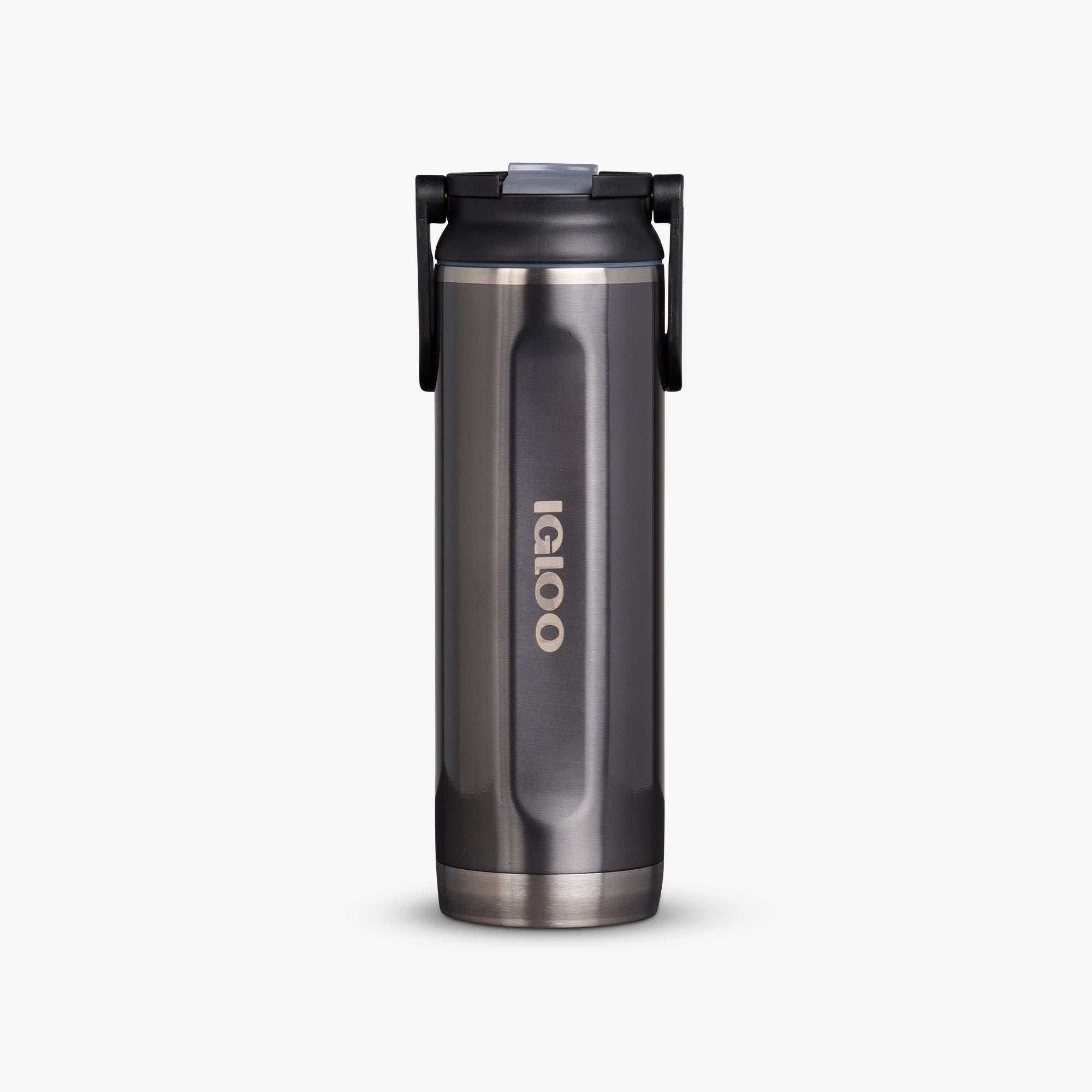 20 Oz Sport Sipper Bottle - Gloss Carbonite - Front View