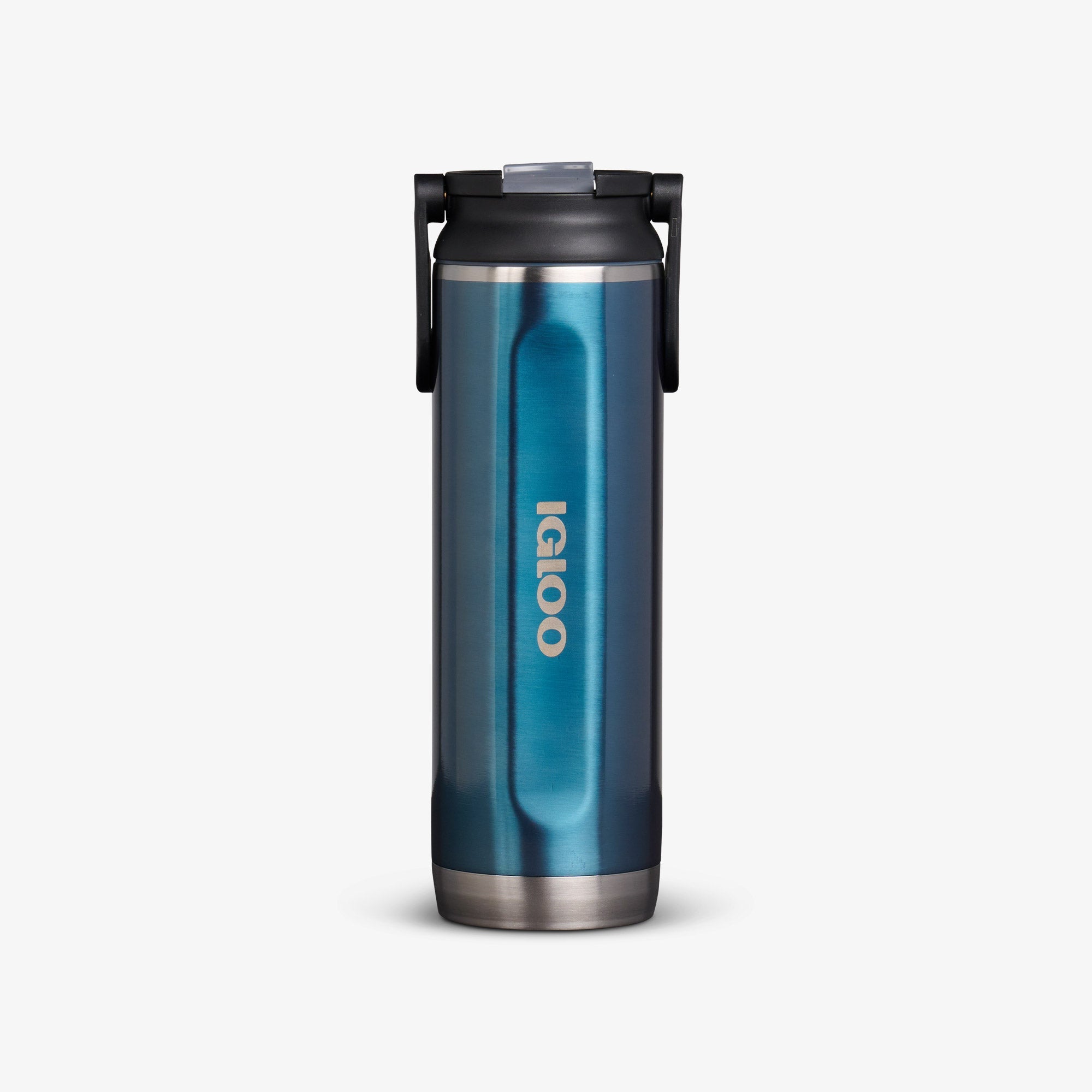 20 Oz Sport Sipper Bottle - Gloss Modern Blue - Front View