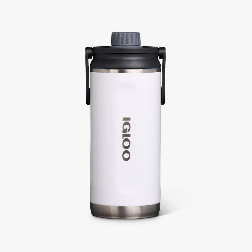 36 Oz Twist ‘n’ Chug Bottle - Gloss White - Front View