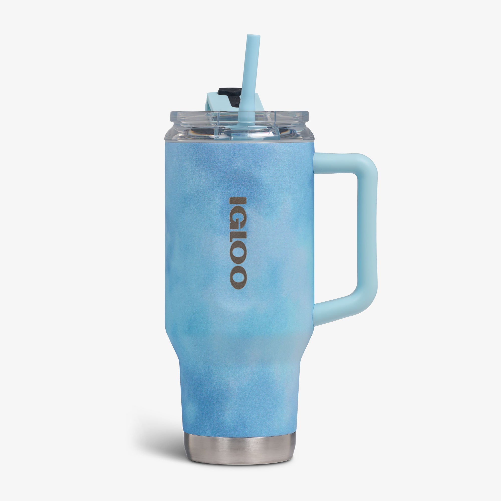 32 Oz Flip ‘n’ Sip Travel Mug - Cloud Powder Blue - Front View