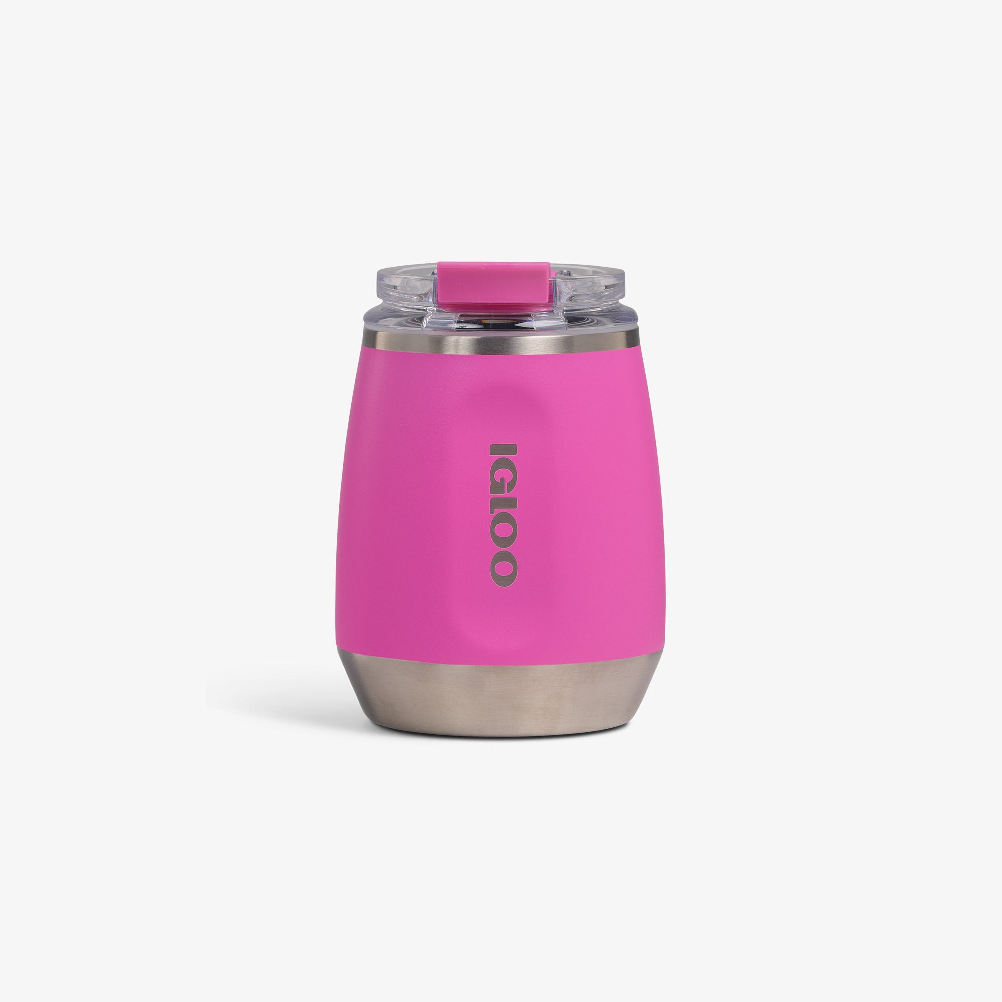 10 Oz Wine Tumbler - Pink Fizz - Custom - Pink Fizz - Front View