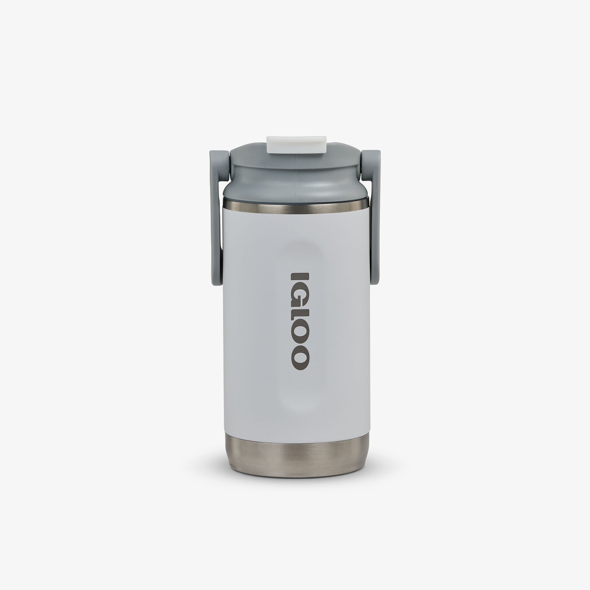 12 Oz Flip ‘n’ Sip Tumbler - White - Front View