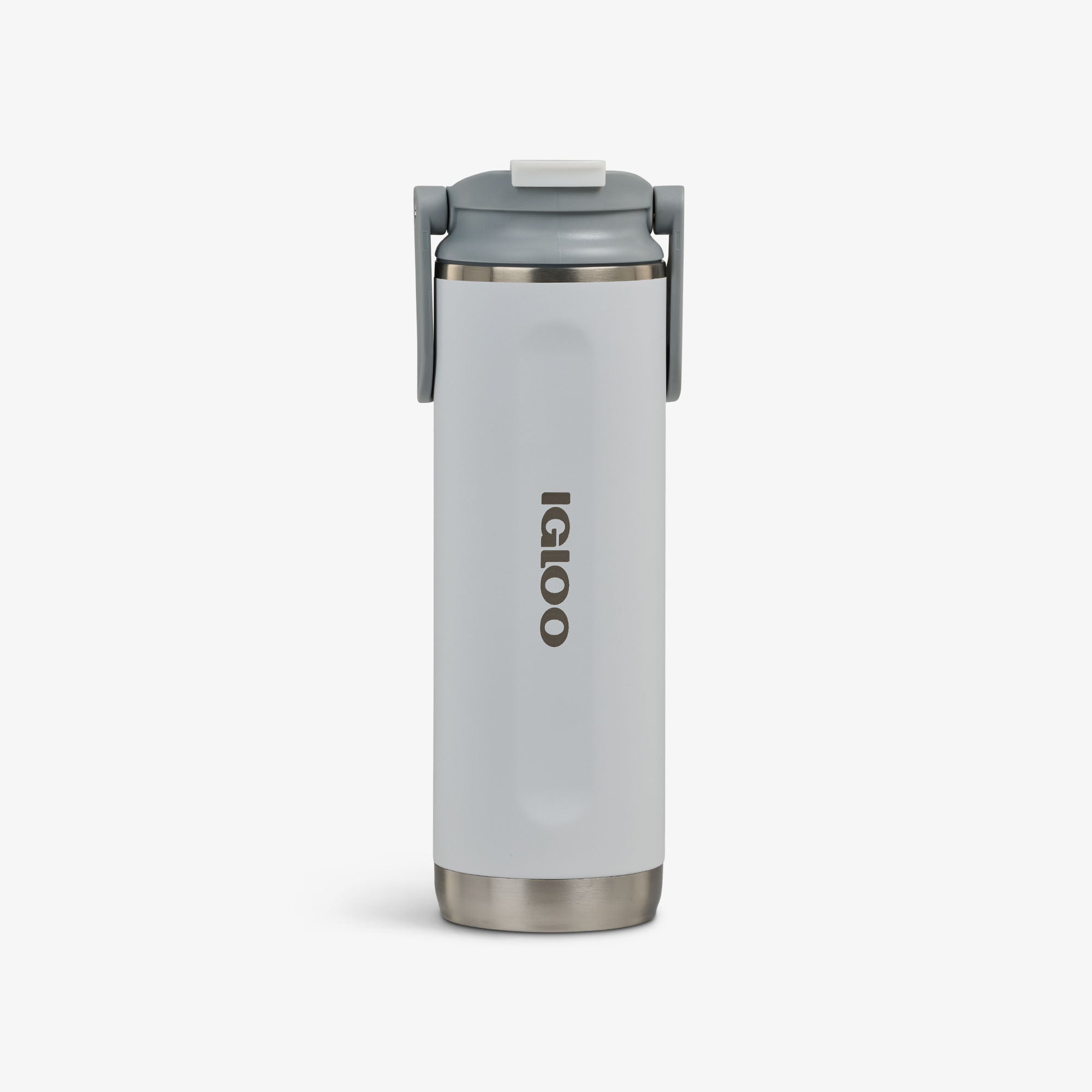 20 Oz Flip ‘n’ Sip Tumbler - White - Front View