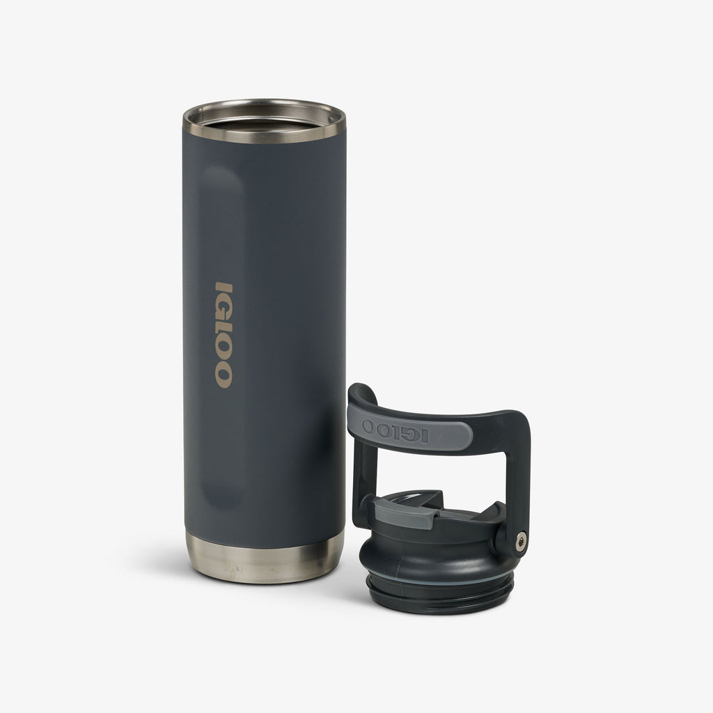 20 Oz Flip ‘n’ Sip Tumbler - Carbonite - Open View