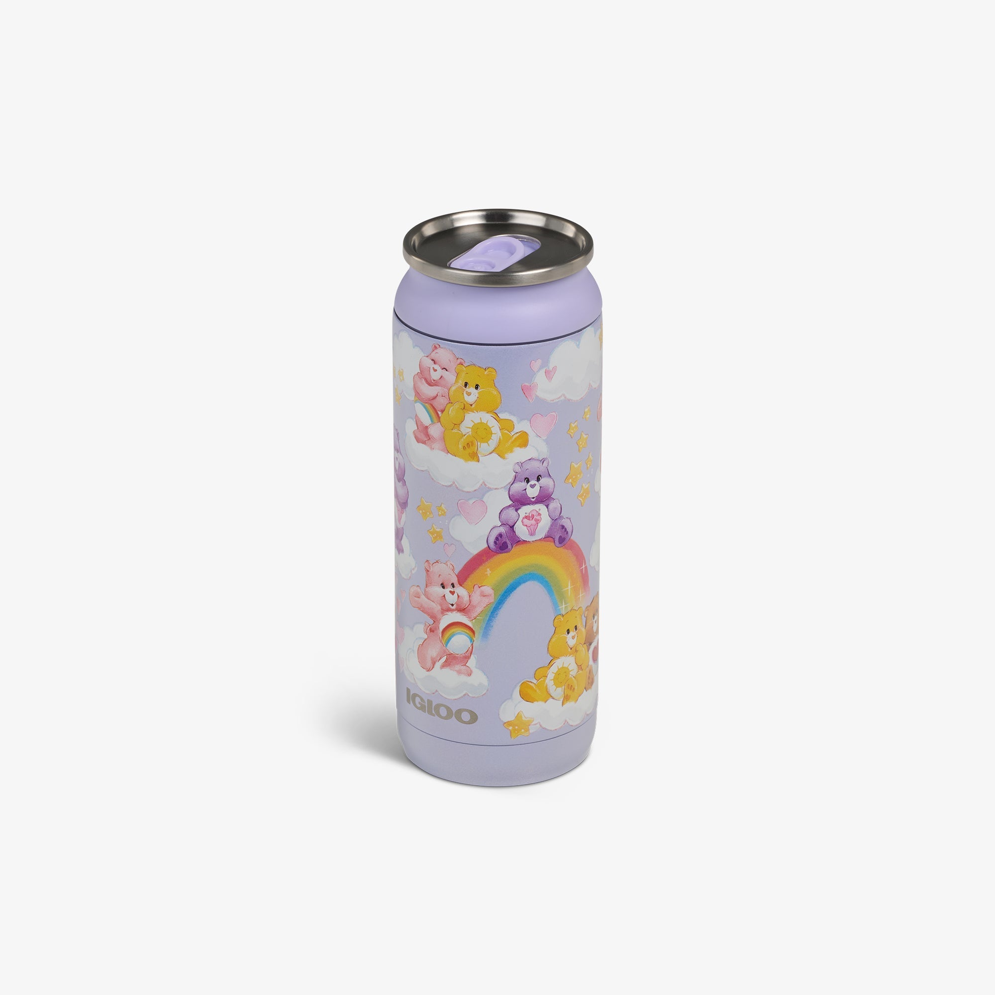 The Care Bears™ 16 Oz Can - Purple - Product View