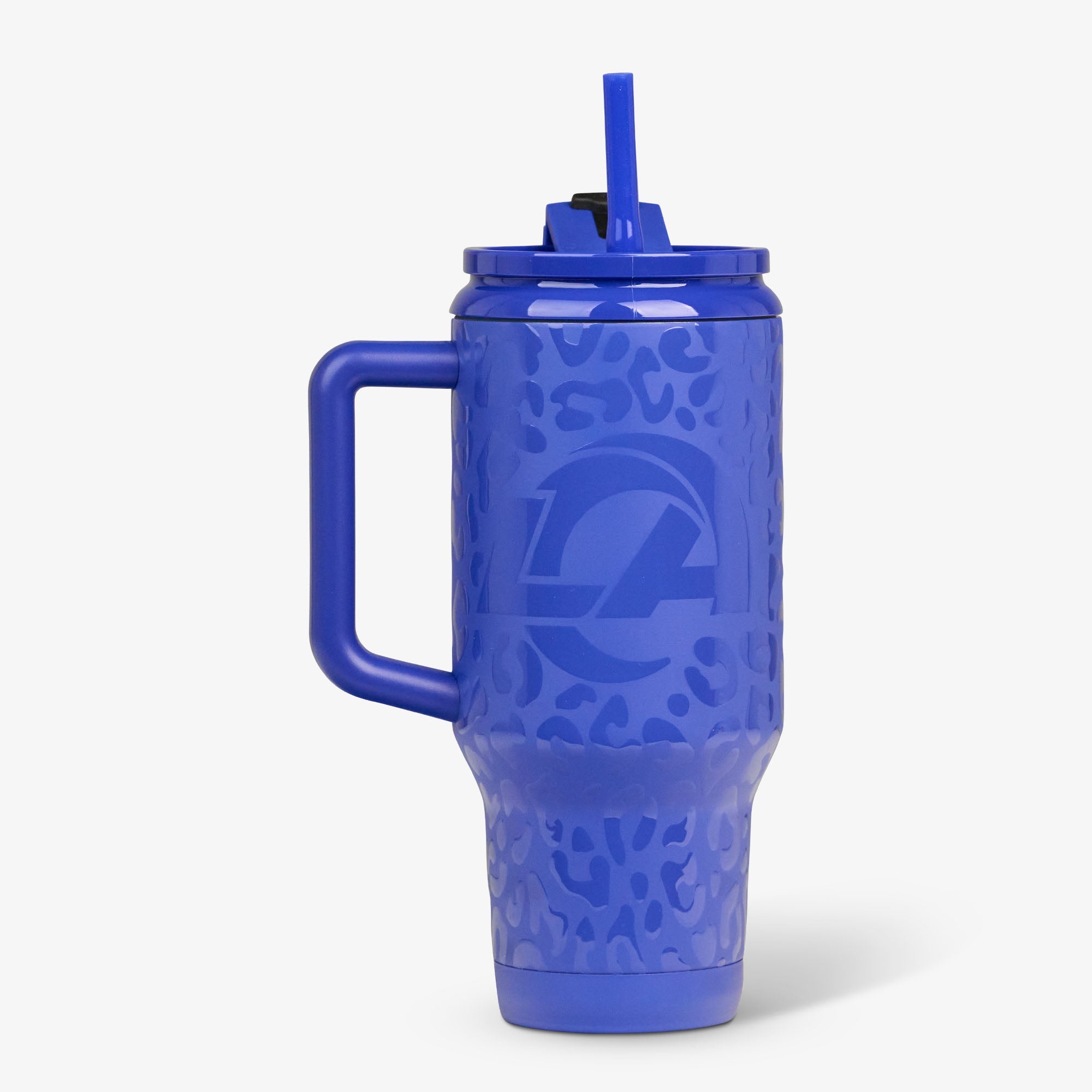 NFL 32 Oz Leopard Flip ‘n’ Sip Travel Mug - Rams - Product View