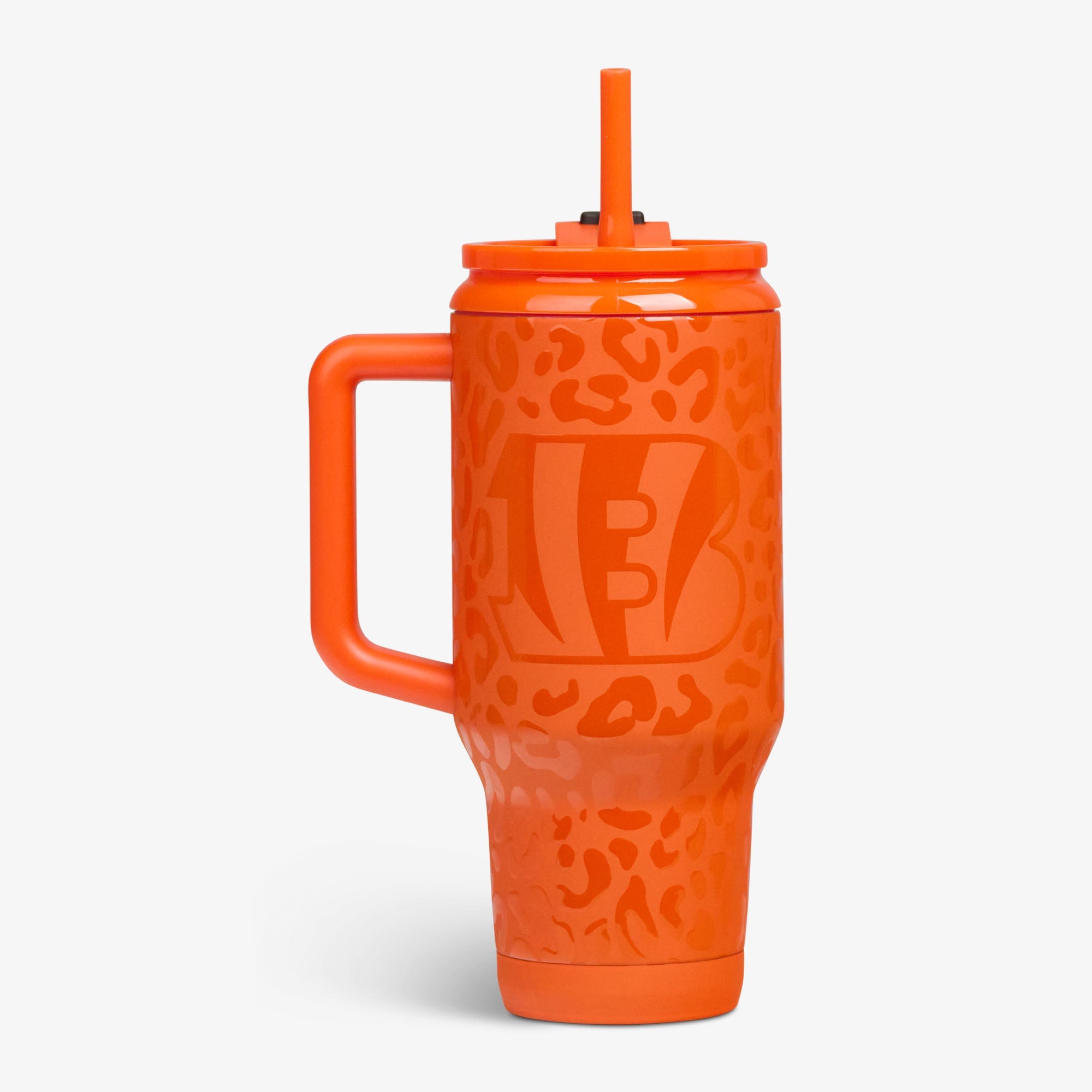NFL 32 Oz Leopard Flip ‘n’ Sip Travel Mug - Bengals - Product View