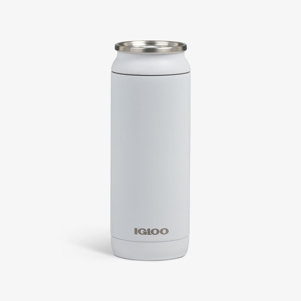 16 Oz Can - White - Product View