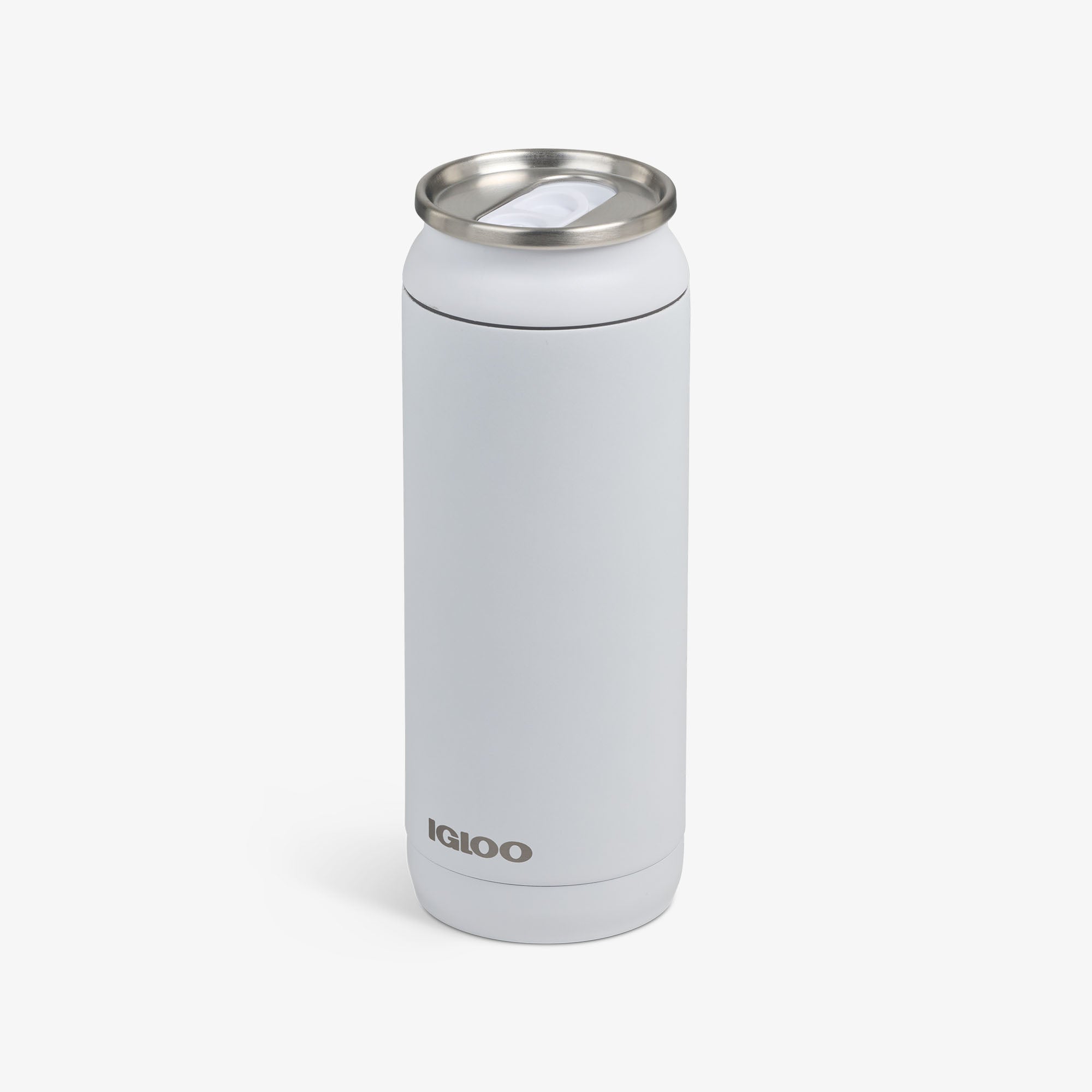 16 Oz Can - White - Product View