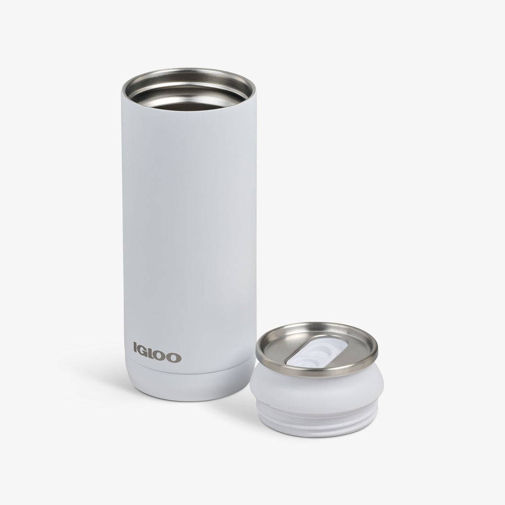 16 Oz Can - White - Open View