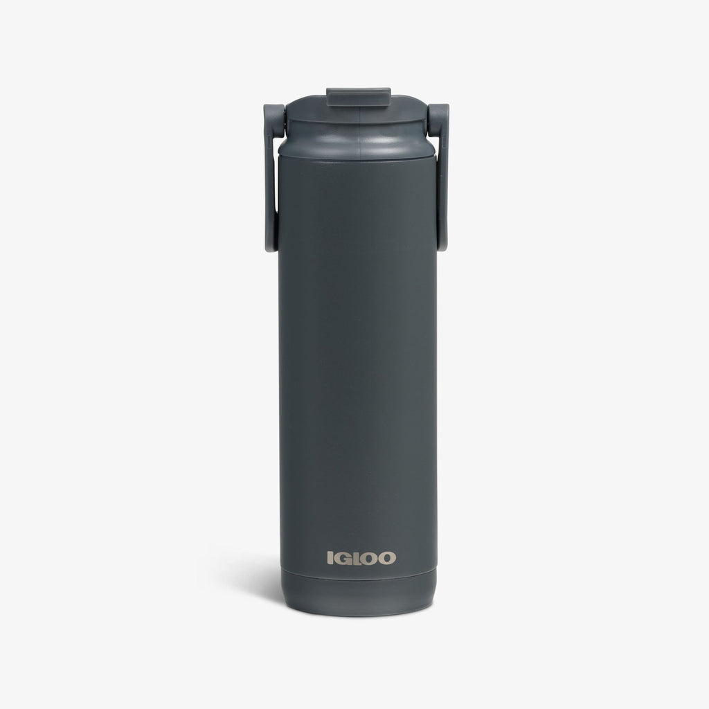 20 Oz Flip ‘n’ Sip Tumbler - Carbonite - Custom - Front View