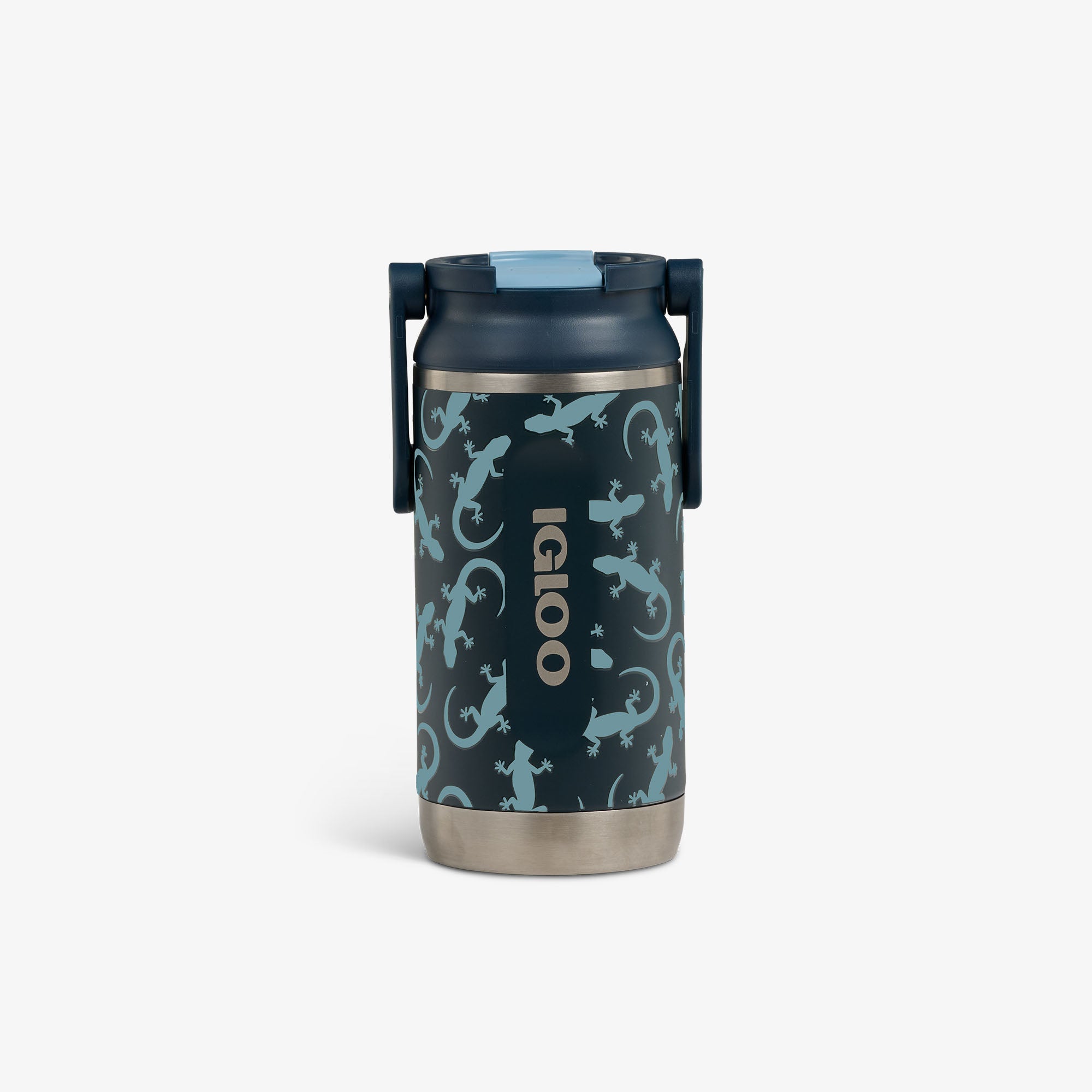 Kids Lunch Glow 12 Oz Sipper Bottle - Lizard Glow - Front View