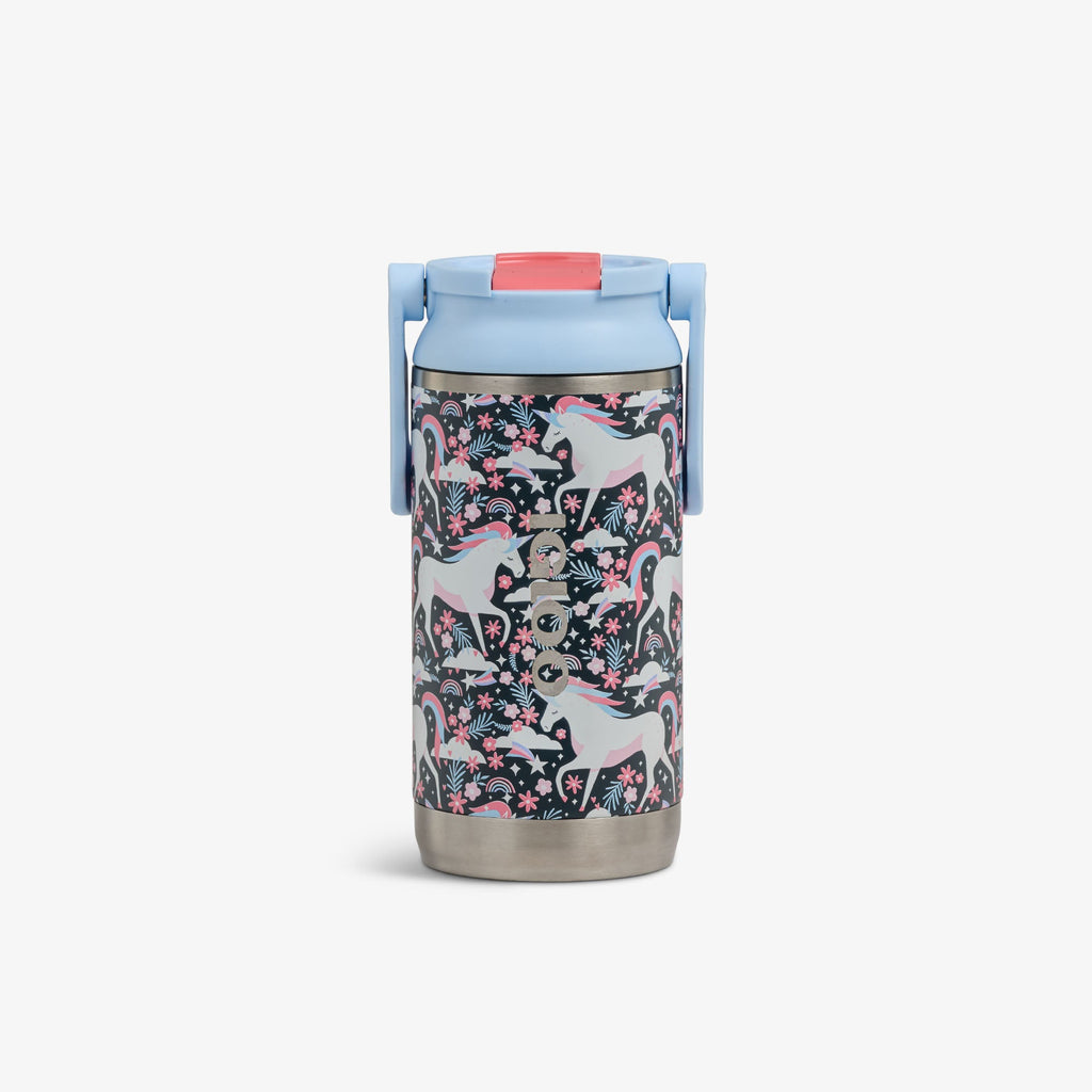 Kids Lunch 12 Oz Sipper Bottle - Unicorns - Front View