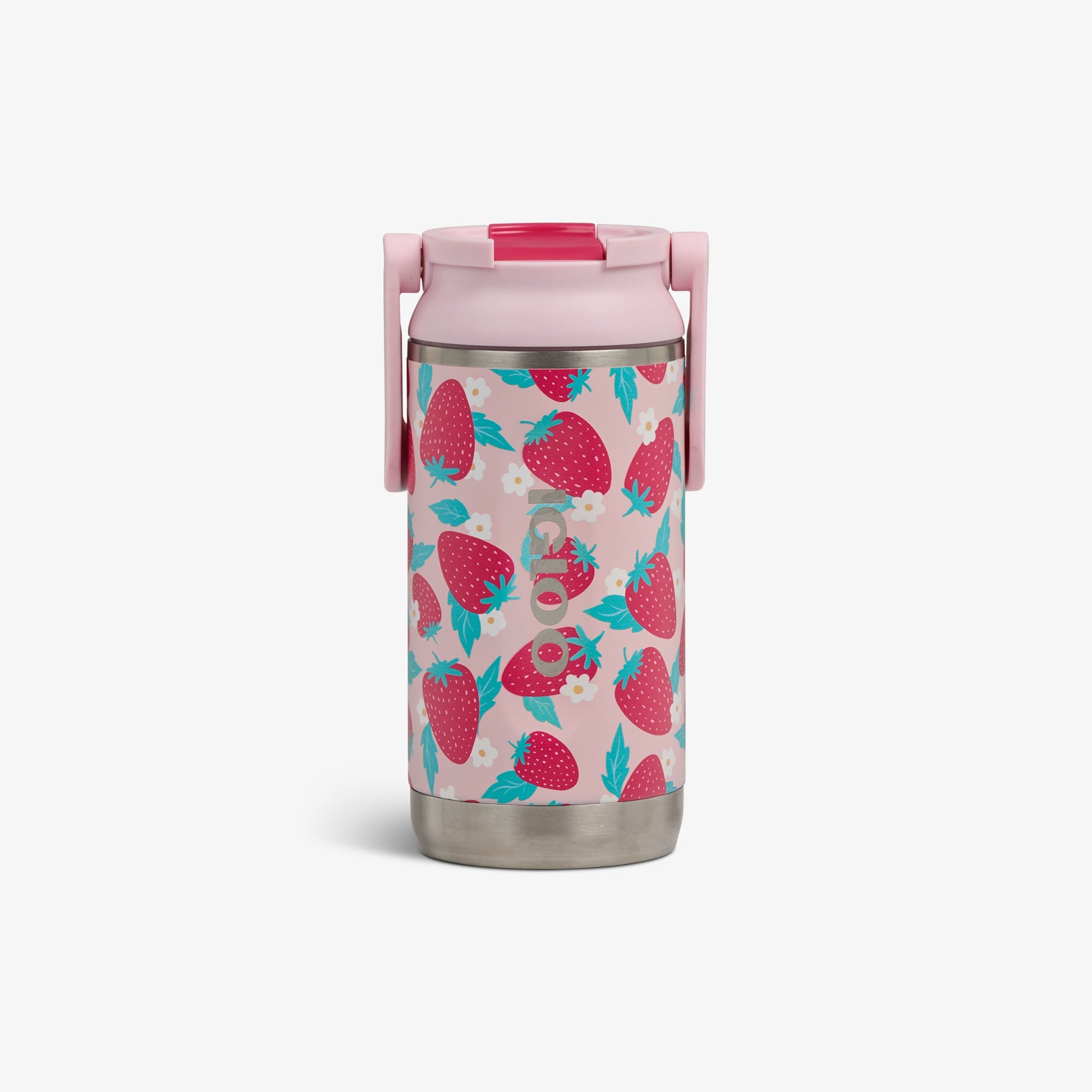 Kids Lunch 12 Oz Sipper Bottle - Strawberries - Front View