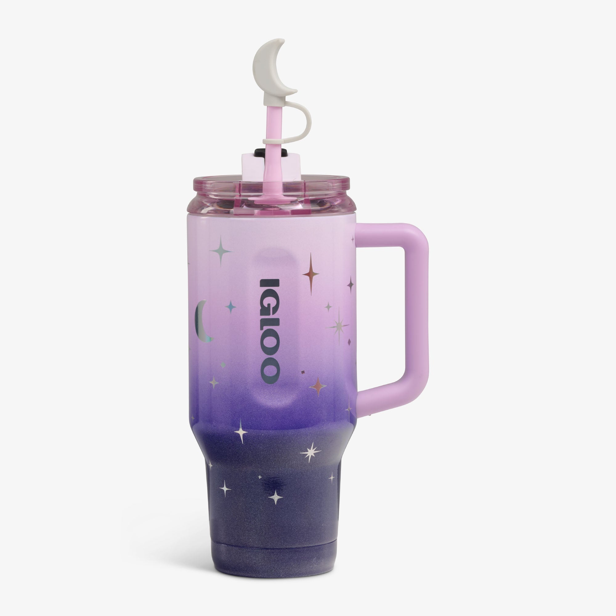 32 Oz Flip ‘n’ Sip Travel Mug - Mystic Purple - Strap View