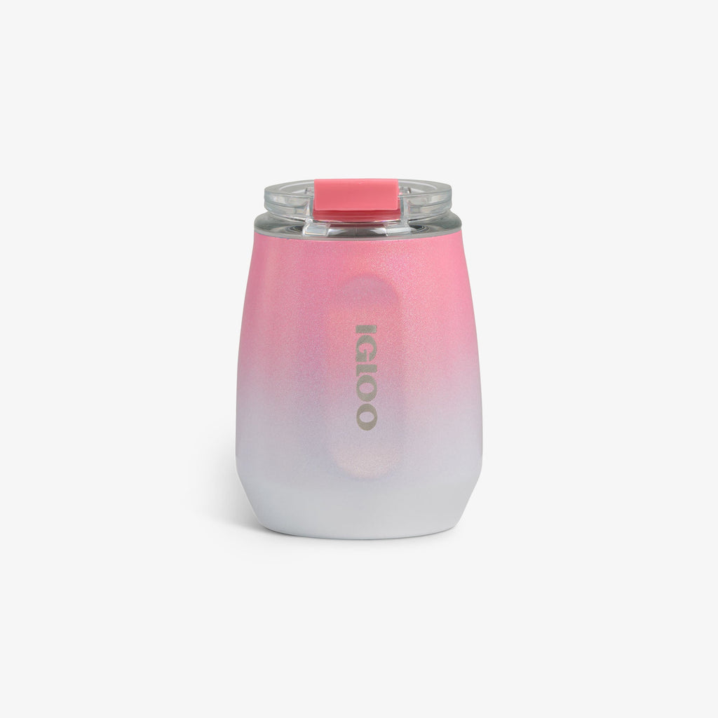 10 Oz Wine Tumbler - Gradient Pink - Front View