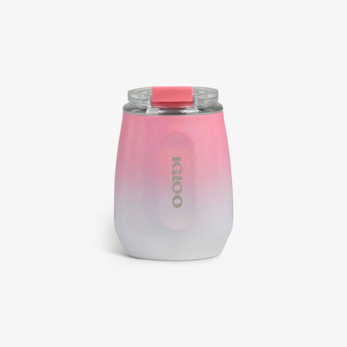 10 Oz Wine Tumbler - Gradient Pink - Front View