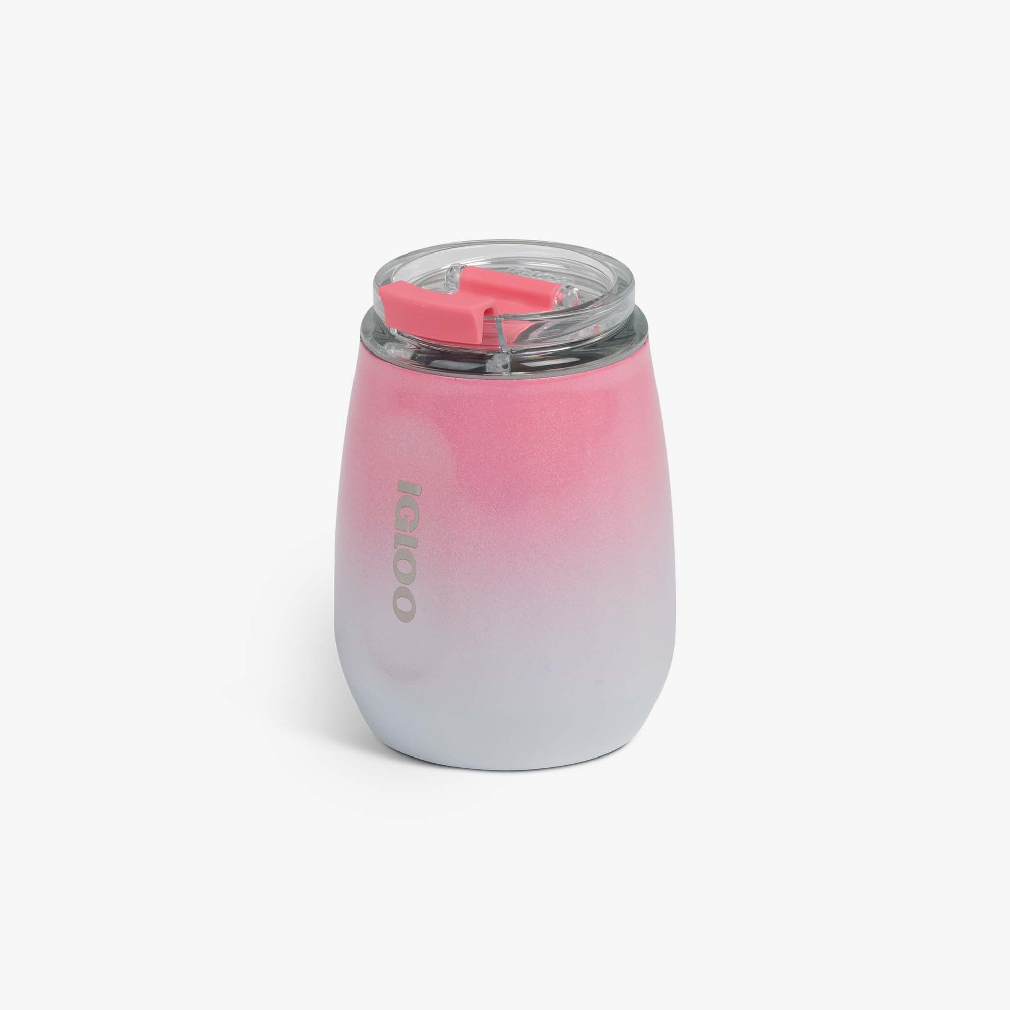 10 Oz Wine Tumbler - Gradient Pink - Product View