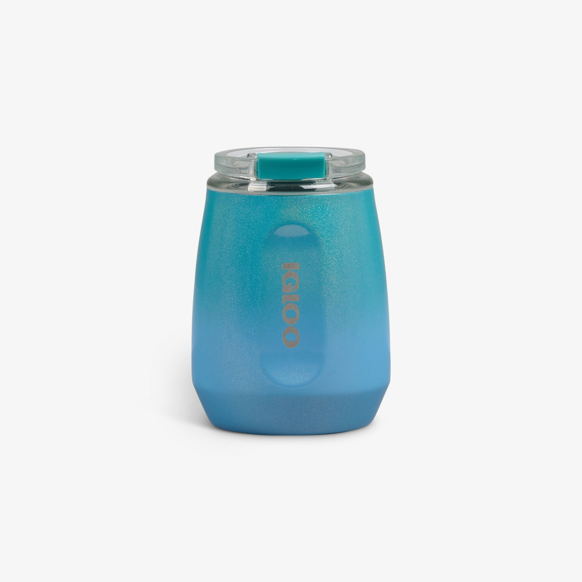 10 Oz Wine Tumbler - Gradient Teal - Front View