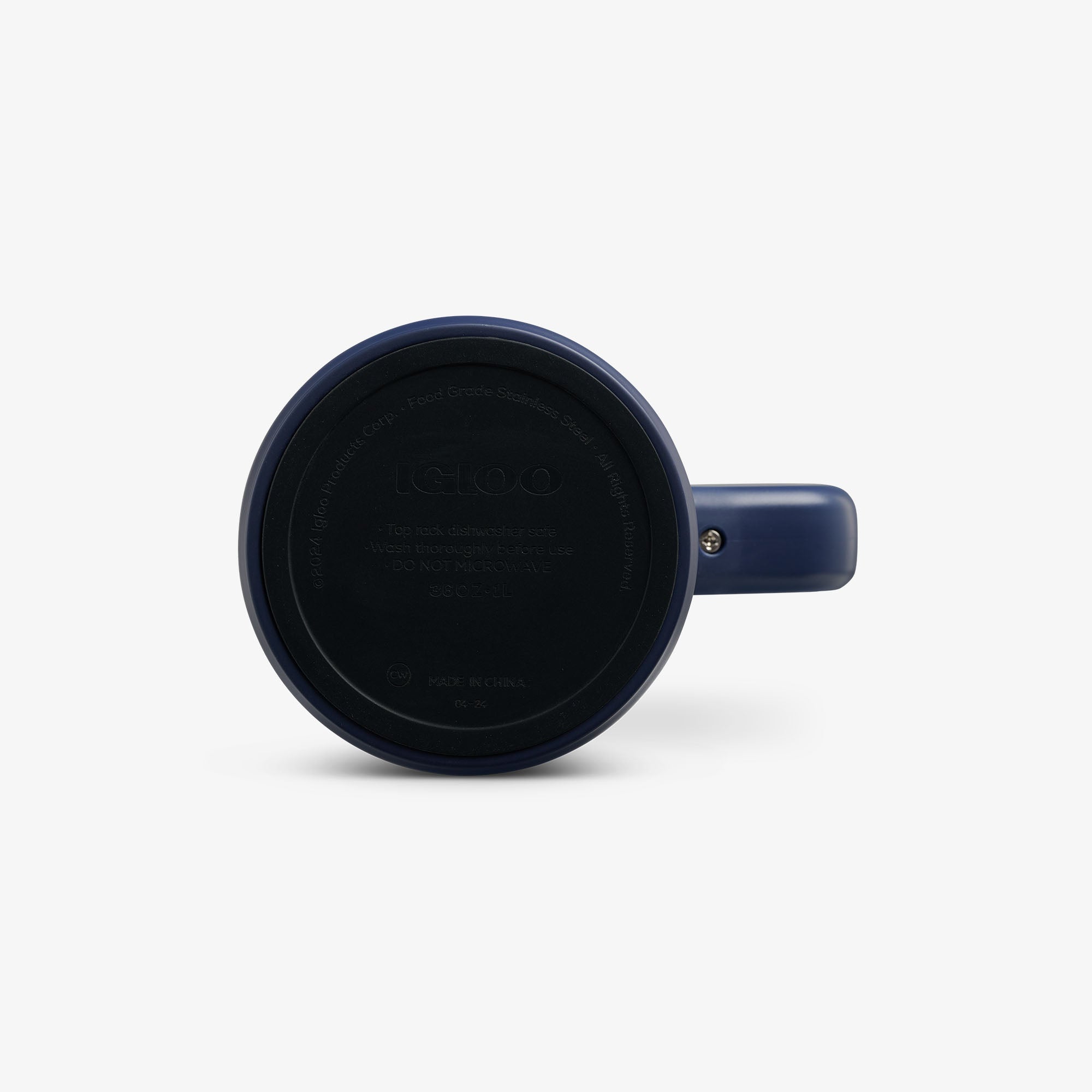1L Beer Mug - Navy Check - Product View