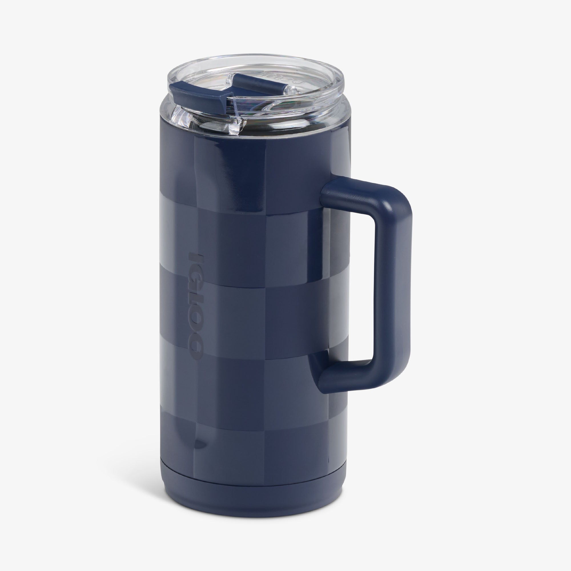 1L Beer Mug - Navy Check - Product View