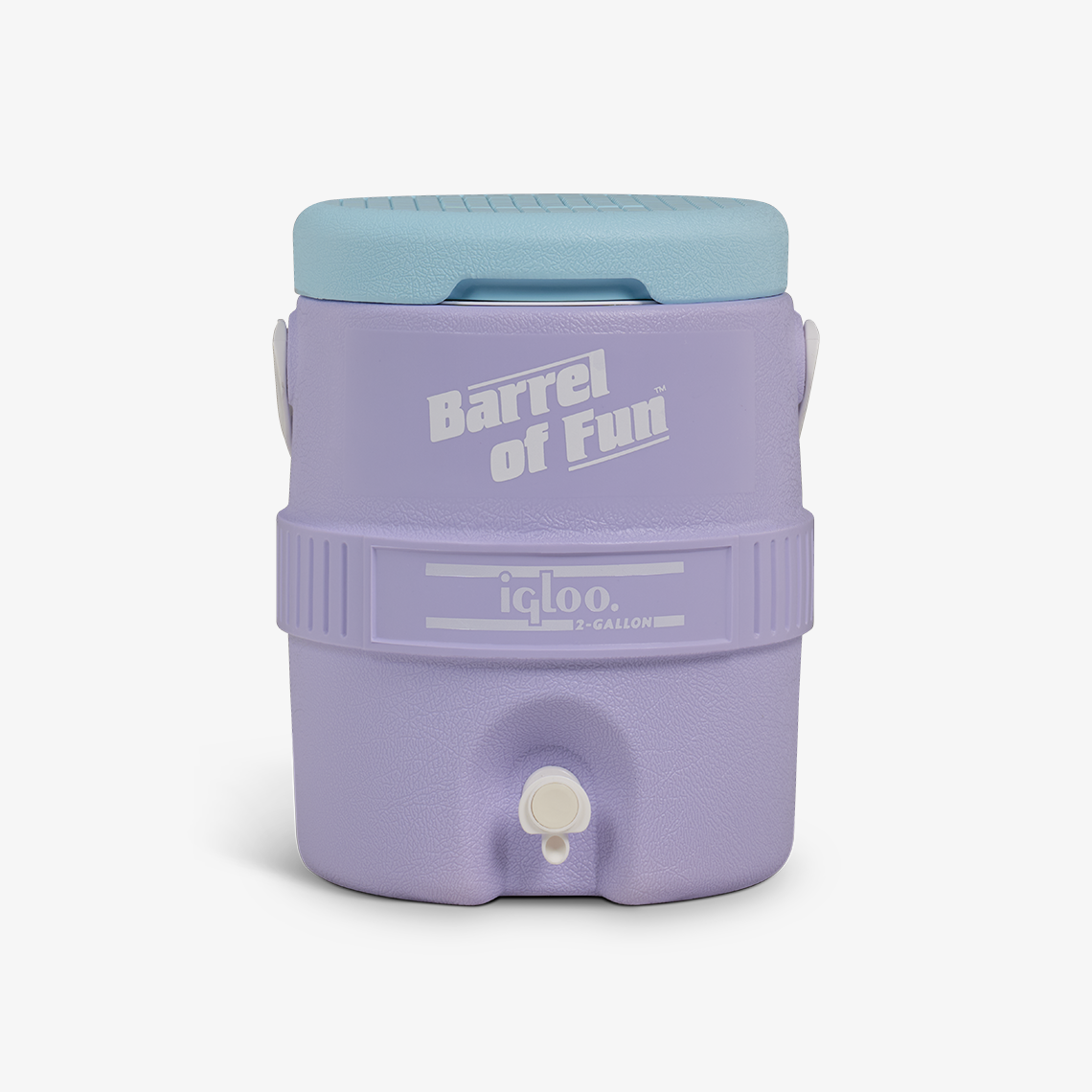 Retro Barrel of Fun 2 Gallon Jug - Lilac - Product View