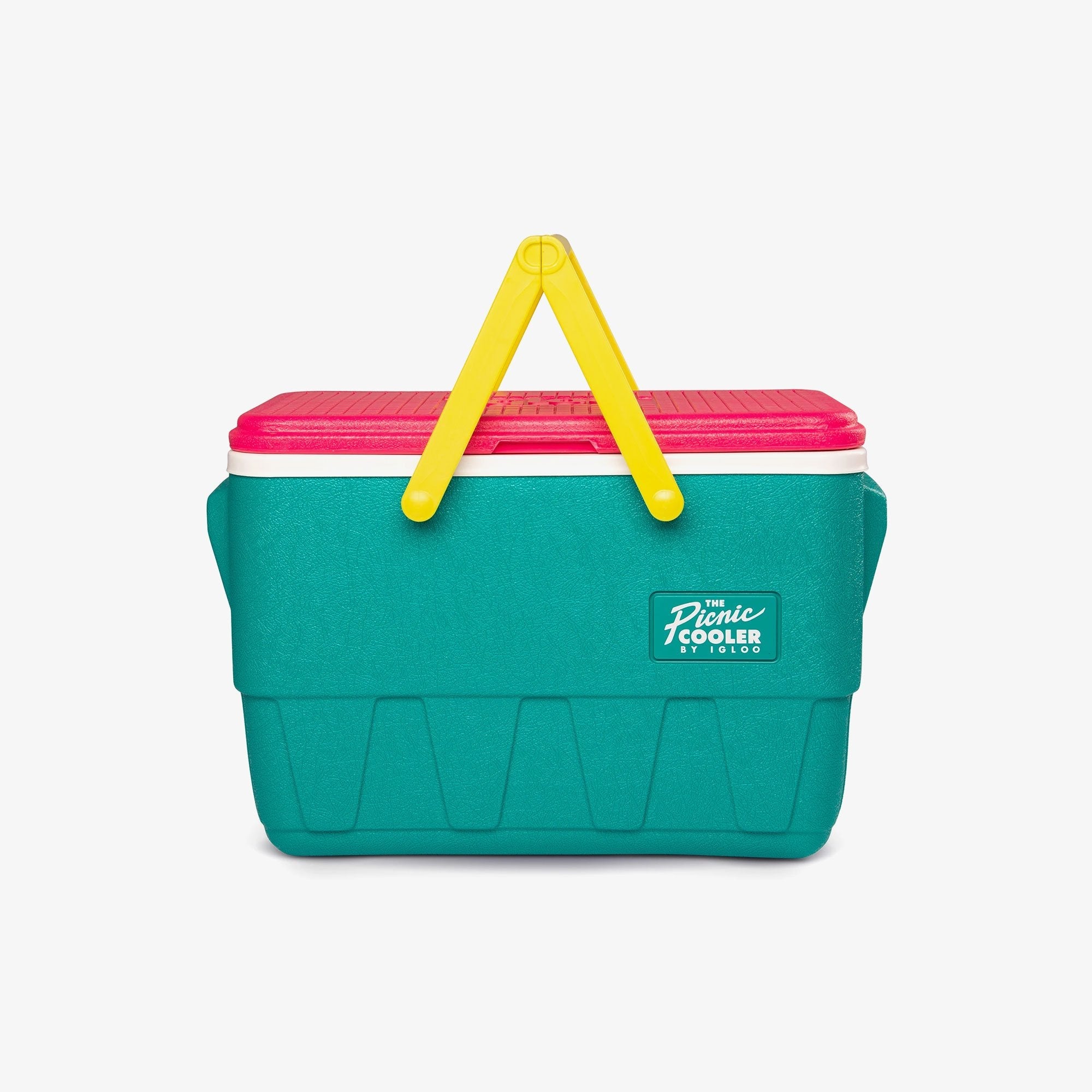 Retro Picnic Basket 25 Qt Cooler - Jade - Product View